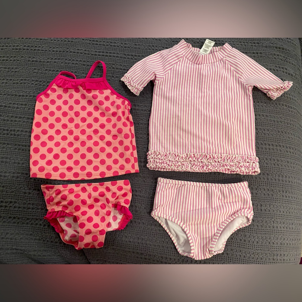 2T swimsuit lot- ruffle butts and lands end